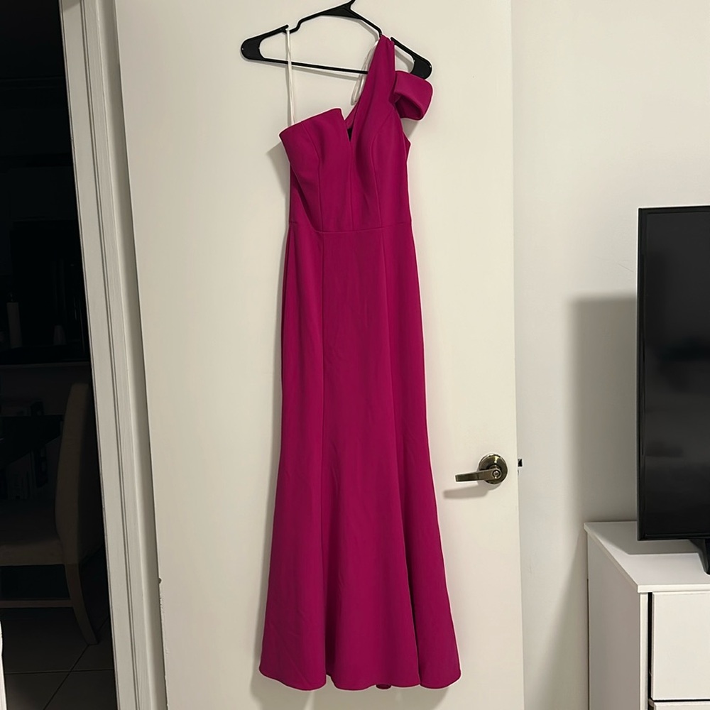 Pink wedding dress